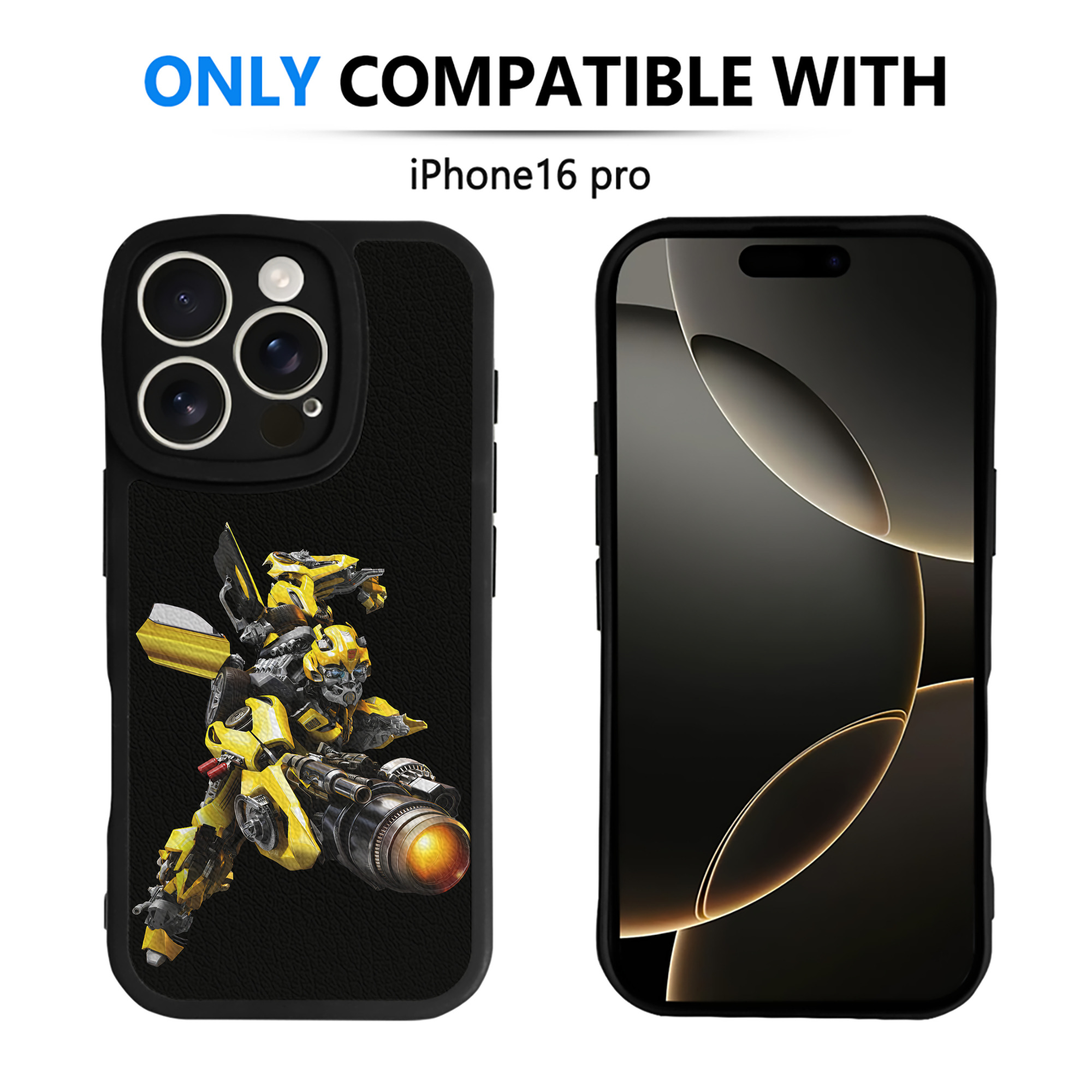 （画像用） Transformers トランスフォーマー 【iPhone 16シリーズ対応】シリコンスマホケース（レザー調） 材質：シリコン
